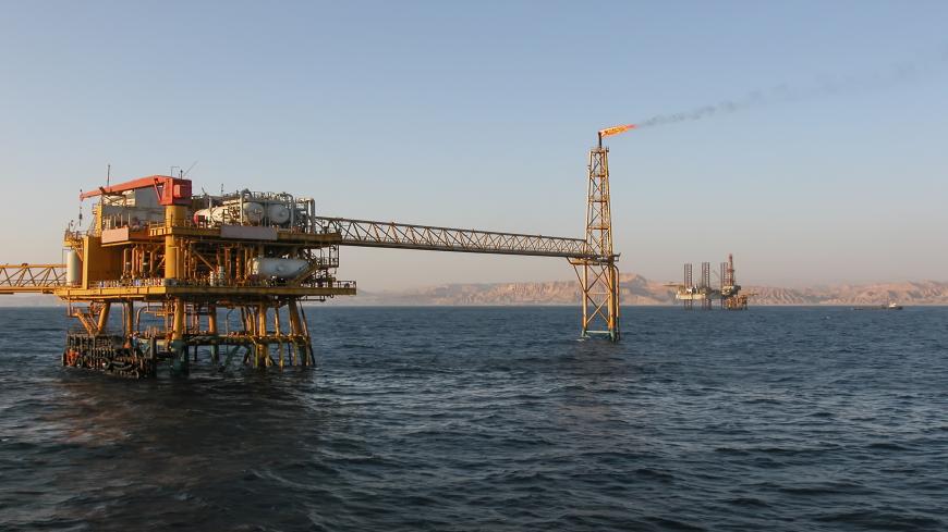 Oil Production Platform Offshore Sinai Coast