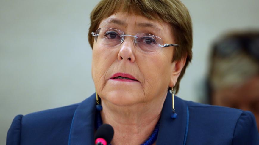 United Nations High Commissioner for Human Rights Michelle Bachelet attends a session of the Human Rights Council at the United Nations in Geneva, Switzerland, February 27, 2020. REUTERS/Denis Balibouse - RC2Y8F9OMDNZ