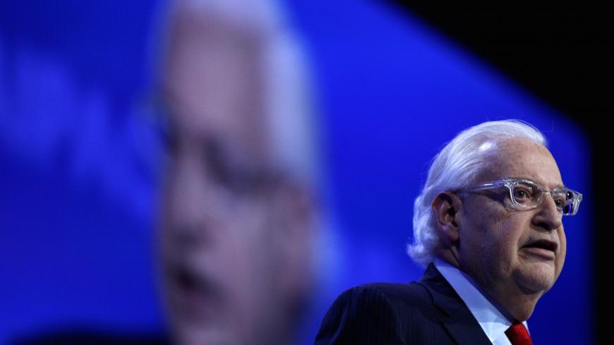 U.S. Ambassador to Israel David Friedman delivers remarks during the AIPAC convention at the Washington Convention Center in Washington, U.S., March 2, 2020.  REUTERS/Tom Brenner - RC2YBF9NTU8X