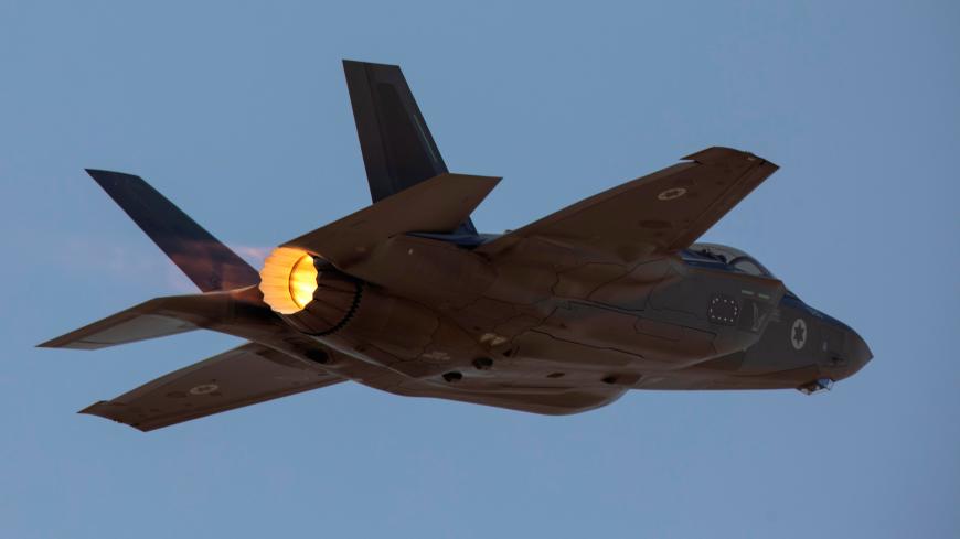 An Israeli F35 aircraft is seen in mid-flight during "Blue Flag", an aerial exercise hosted by Israel with the participation of foreign air force crews, at Ovda military air base, southern Israel November 11, 2019. Picture taken November 11, 2019. REUTERS/Amir Cohen - RC2R9D9XBJG2