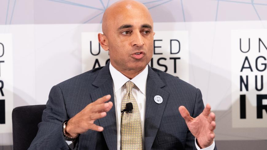 NEW YORK, NY, UNITED STATES - 2018/09/25: Yousef Al Otaiba, Ambassador of the United Arab Emirates to the United States, at the United Against Nuclear Iran (UANI) 2018 Iran Summit in New York City. (Photo by Michael Brochstein/SOPA Images/LightRocket via Getty Images)