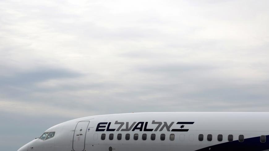 An Israel El Al airlines plane is seen after its landing following its inaugural flight between Tel Aviv and Nice at Nice international airport, France, April 4, 2019.    REUTERS/Eric Gaillard - RC1EDB1D0750