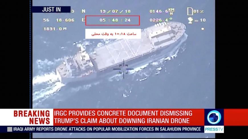 A screen grab from video footage from Iran's state-run English language Press TV showing aerial view of warships released by revolutionary guards, broadcasted on July 19, 2019. Press TV/Reuters TV via REUTERS   ATTENTION EDITORS - THIS IMAGE WAS PROVIDED BY A THIRD PARTY. IRAN OUT. NO COMMERCIAL OR EDITORIAL SALES IN IRAN. Broadcasters: NO USE IRAN. NO USE BBC PERSIAN. NO USE MANOTO. NO USE VOA PERSIAN Digital: NO USE IRAN. NO USE BBC PERSIAN. NO USE MANOTO. NO USE VOA PERSIAN (RESTRICTION IMPOSED LOCALLY B