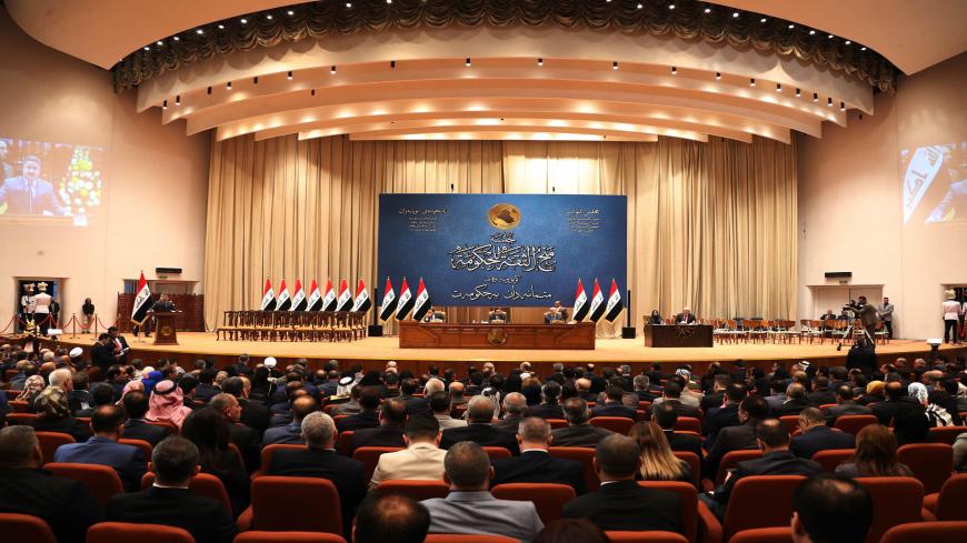 The Iraqi parliament votes on the new Iraqi government, headed by Adel Abdul Mahdi, October 24, 2018 in Baghdad. - The Iraqi parliament on Thursday approved 14 new cabinet ministers proposed by prime minister-designate Adel Abdel Mahdi, even as key portfolios such as defence and interior affairs remain unassigned, an official said. A total of 220 lawmakers out of 329 elected in May to a deeply divided parliamant, approved Mahdi's 14 picks, including for the ministries of foreign affairs, finances, and petro