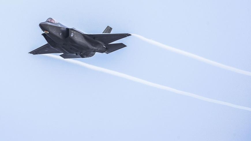 An F-35 military aircraft of the Royal Netherlands Air Force trains on targets at the NATO training location at the Vliehors Range on Vlieland. (Photo by Vincent JANNINK / ANP / AFP) / Netherlands OUT (Photo by VINCENT JANNINK/ANP/AFP via Getty Images)
