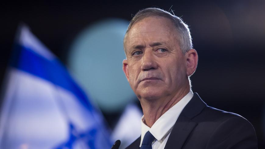 TEL AVIV, ISRAEL - JANUARY 29:  Benny Gantz a former head of the IDF and head of Israel resilience party speaks to supporters in a campaign event on January 29, 2019 in Tel Aviv, Israel. Israelis will vote in a parlimentery elections on April 9 to serve in the 121 -Keneset,  (Photo by Amir Levy/Getty Images)