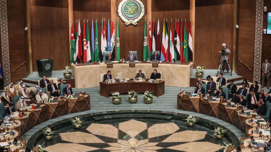 Arab Foreign Ministers take part in their 153rd annual session at the Arab League headquarters in the Egyptian capital Cairo, on March 4, 2020. (Photo by Mohamed el-Shahed / AFP) (Photo by MOHAMED EL-SHAHED/AFP via Getty Images)