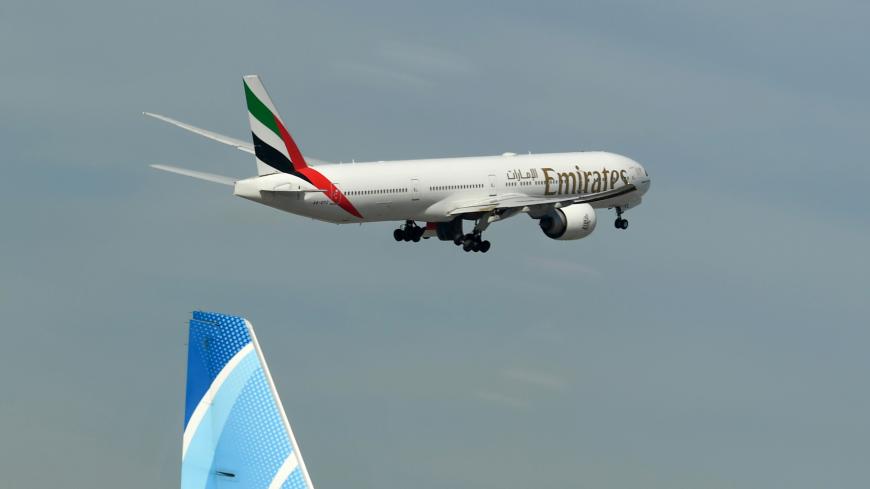 An Emirates Boeing 777-31H aircraft takes off from Dubai International Airport on April 6, 2020, as Emirates Airline resumed a limited number of outbound passenger flights after its COVID-19 coronavirus-enforced stoppage. (Photo by KARIM SAHIB / AFP) (Photo by KARIM SAHIB/AFP via Getty Images)