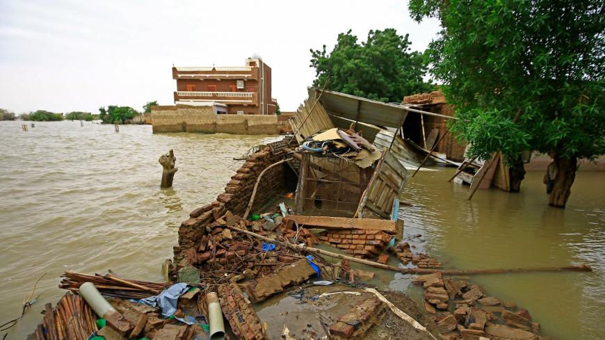 A general view shows debris and rubble following flooding in the capital Khartoum's southern neighbourhood of al-Kalakla, on August 31, 2020. (Photo by ASHRAF SHAZLY / AFP) (Photo by ASHRAF SHAZLY/AFP via Getty Images)
