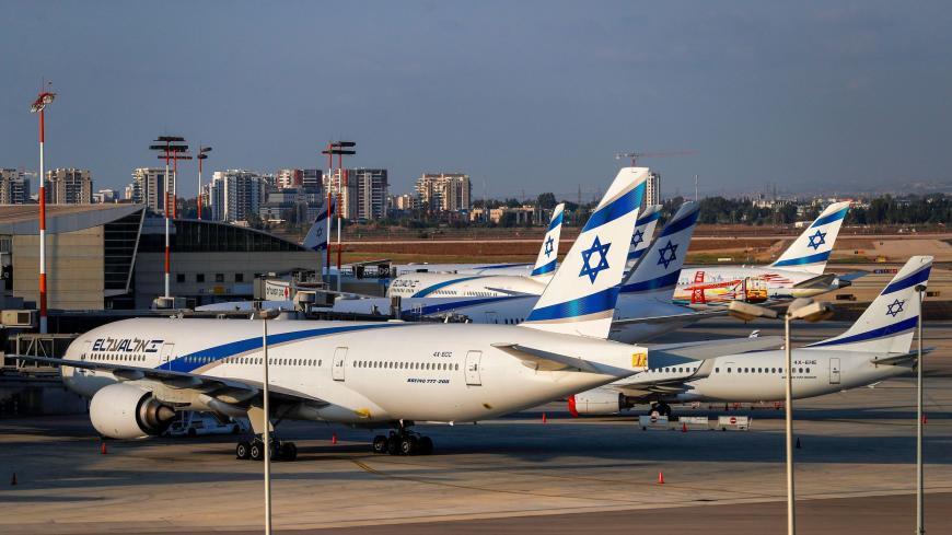 Israeli El Al airline aircrafts are pictured on the tarmac at Israel's Ben Gurion Airport in Lod, east of Tel Aviv, on September 24, 2020. (Photo by Ahmad GHARABLI / AFP) (Photo by AHMAD GHARABLI/AFP via Getty Images)