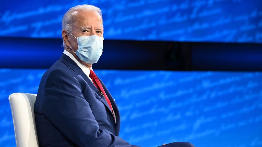 Democratic Presidential candidate and former US Vice President Joe Biden participates in an ABC News town hall event at the National Constitution Center in Philadelphia on October 15, 2020. (Photo by JIM WATSON / AFP) (Photo by JIM WATSON/AFP via Getty Images)