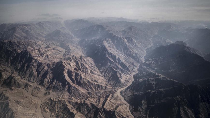 An aerial view shows the Sinai mountains of the Egyptian Red Sea resort of Sharm el-Sheikh on June 20, 2020. (Photo by Khaled DESOUKI / AFP) (Photo by KHALED DESOUKI/AFP via Getty Images)
