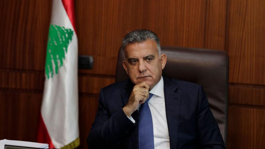 The influential head of Lebanon's General Security apparatus, Abbas Ibrahim, is pictured during an interview at his office in the capital Beirut on July 22, 2020. (Photo by ANWAR AMRO / AFP) (Photo by ANWAR AMRO/AFP via Getty Images)