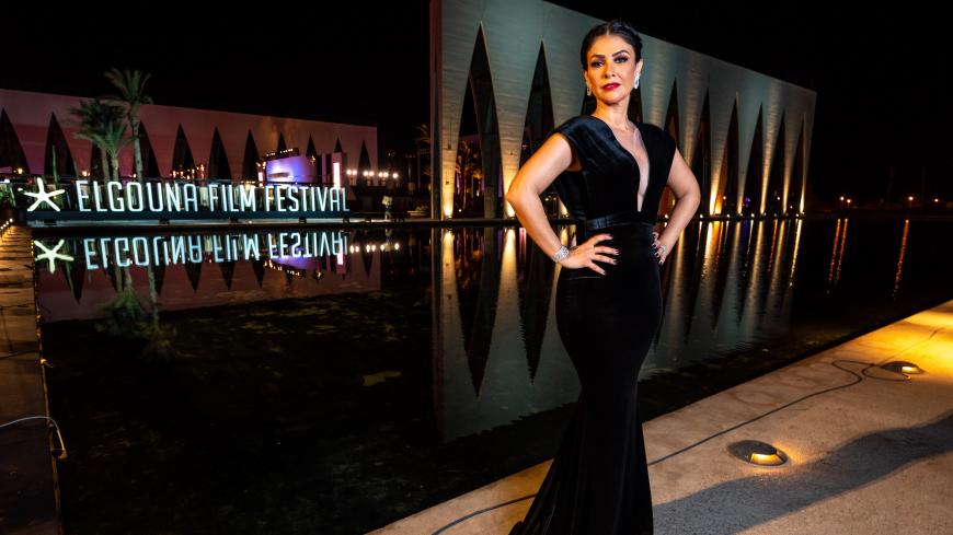 Egyptian actress Basma Hassan poses prior to walking the red carpet for the screening of the film "Mica", on the fourth day of 4th edition of the Gouna Film Festival, in El-Gouna, Egypt on October 26, 2020. (Photo by Ammar Abd Rabbo / El Gouna Film Festival / AFP) / XGTY / RESTRICTED TO EDITORIAL USE - MANDATORY CREDIT "AFP PHOTO / EL GOUNA FILM FESTIVAL / AMMAR ABD RABBO - NO MARKETING NO ADVERTISING CAMPAIGNS - DISTRIBUTED AS A SERVICE TO CLIENTS - / The erroneous mention[s] appearing in the metadata of t