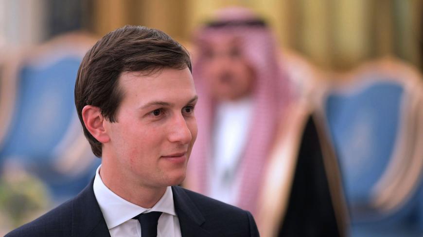 Jared Kushner is seen at the Royal Court after US President Donald Trump received the Order of Abdulaziz al-Saud medal in Riyadh on May 20, 2017. (Photo by MANDEL NGAN / AFP)        (Photo credit should read MANDEL NGAN/AFP via Getty Images)