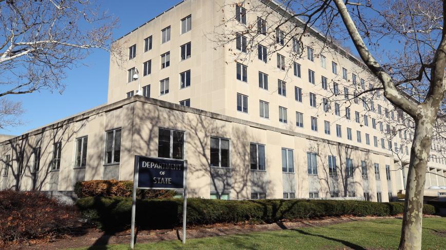 WASHINGTON, DC - JANUARY 06: The U.S. Department of State is seen on January 6, 2020 in Washington, DC. Tensions are high in the middle-east after a U.S. air strike in Iraq killed Qassem Soleimani, a top Iranian military leader.  (Photo by Mark Wilson/Getty Images)