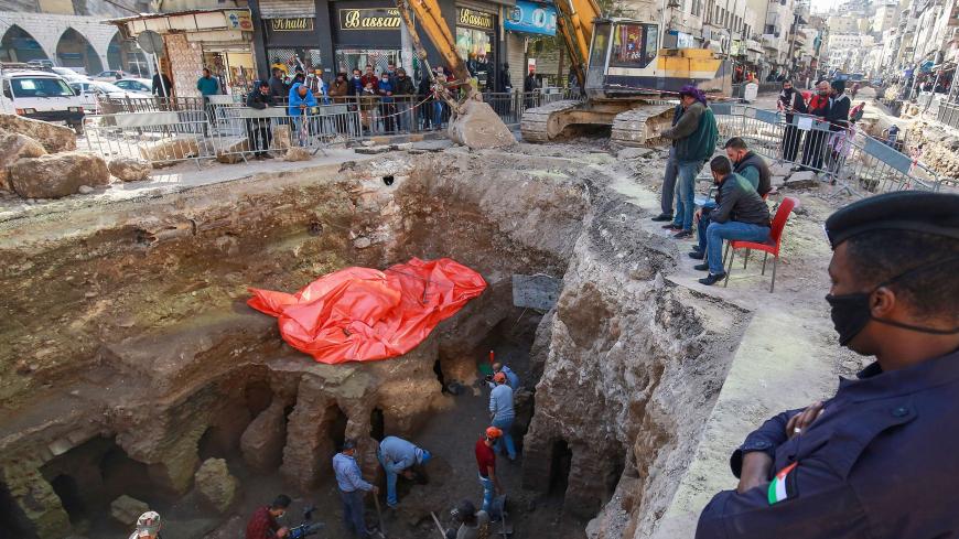 Roman baths discovered during city works in Jordanian capital - Al-Monitor:  Independent, trusted coverage of the Middle East