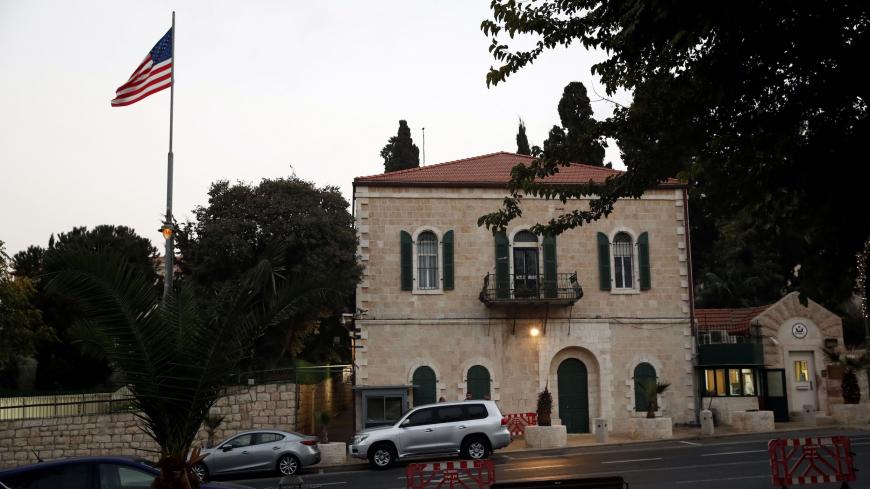 A picture taken on October 18, 2018 shows the US Consulate in Jerusalem. - US Secretary of State Mike Pompeo announced today that the US office in Jerusalem dealing with Palestinians is being merged into the controversial new US embassy in the city. (Photo by THOMAS COEX / AFP)        (Photo credit should read THOMAS COEX/AFP via Getty Images)