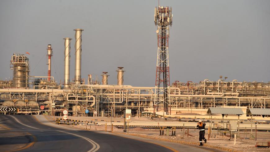 A general view of Saudi Aramco's Abqaiq oil processing plant on September 20, 2019. - Saudi Arabia said on September 17 its oil output will return to normal by the end of September, seeking to soothe rattled energy markets after attacks on two instillations that slashed its production by half. The strikes on Abqaiq - the world's largest oil processing facility - and the Khurais oil field in eastern Saudi Arabia roiled energy markets and revived fears of a conflict in the tinderbox Gulf region. (Photo by Fay