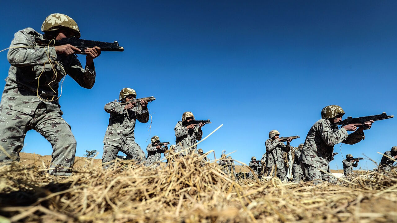 Egyptian police cadets take part in a training session at a police academy in the capital Cairo on Dec. 30, 2019. 