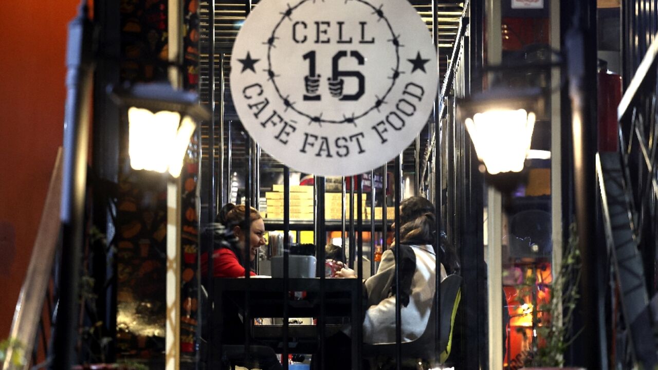 Iranians dine at restaurant-prison 'Cell 16' in eastern Tehran