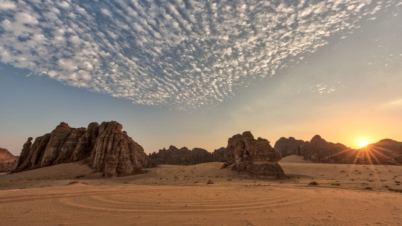 The intended site of Wadi AlFann, or "Valley of the Arts", an art project in the desert of the northwestern Saudi town of al-Ula