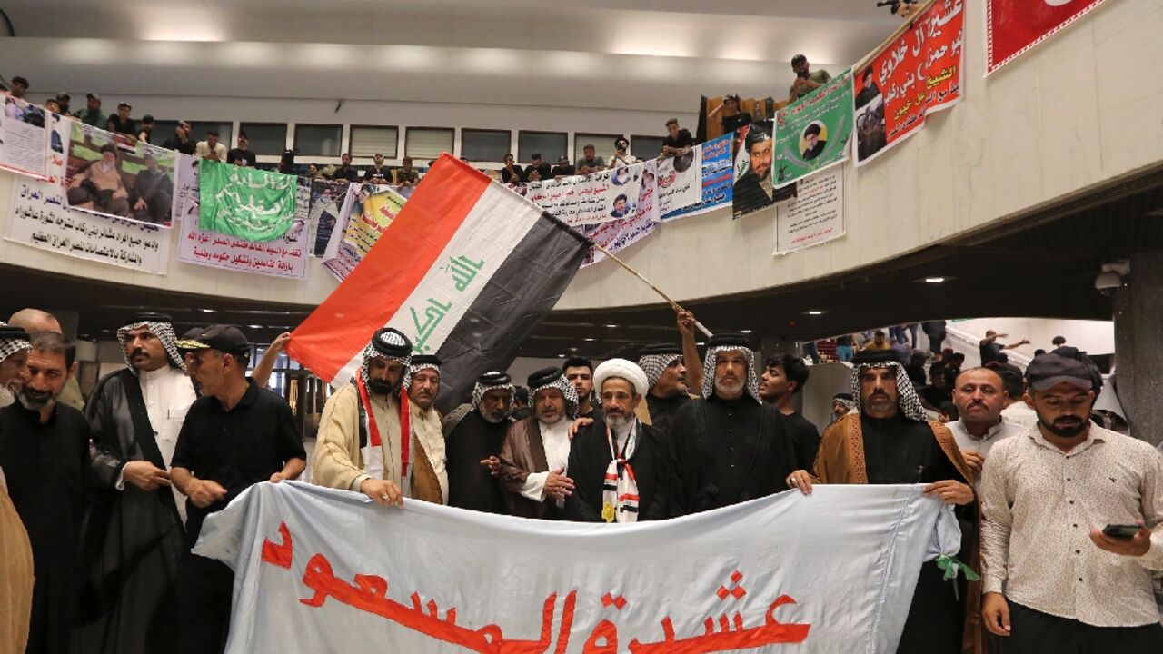 Supporters of Iraqi cleric Moqtada Sadr continued their occupation of parliament for a fifth day on Wednesday