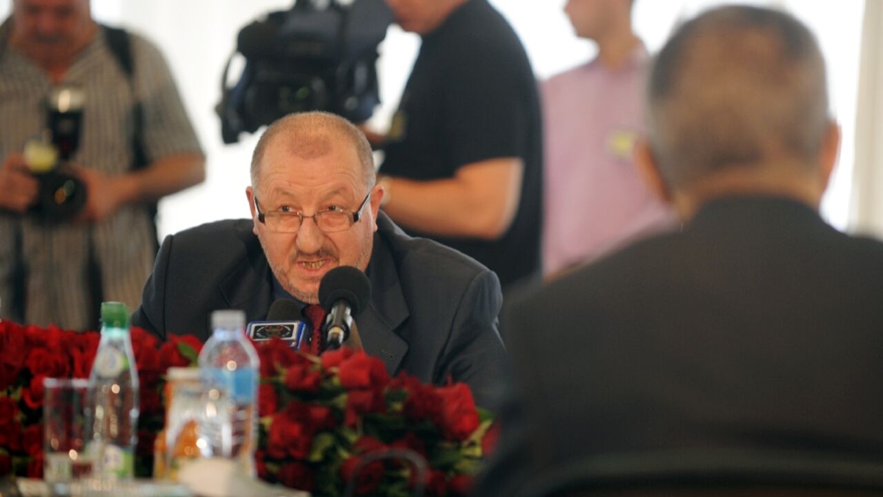 Abdelmadjid Sidi Said, pictured here in 2011 when he was head of the General Union of Algerian Workers (UGTA), was jailed for 10 years on Monday for corruption