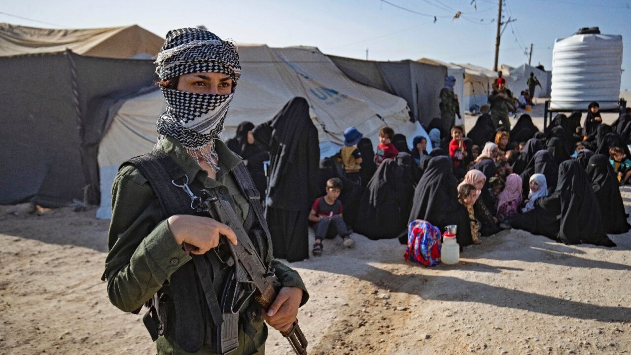 The Kurdish-run al-Hol camp in Syria holds thousands of foreign women and children with ties to the Islamic State group who are not being repatriated by their home countries