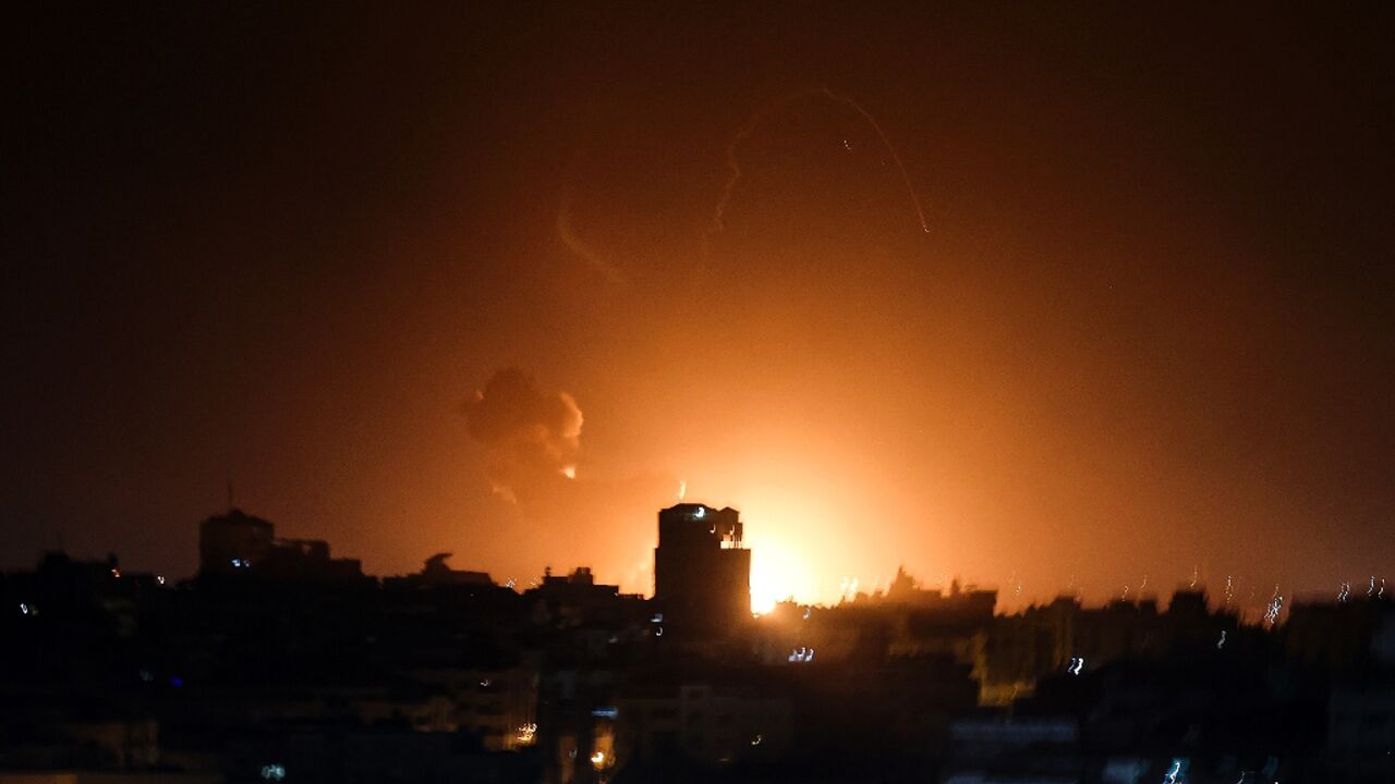 Israel warplanes strike Gaza after intercepting a rocket fired byPalestinian militants from the territory