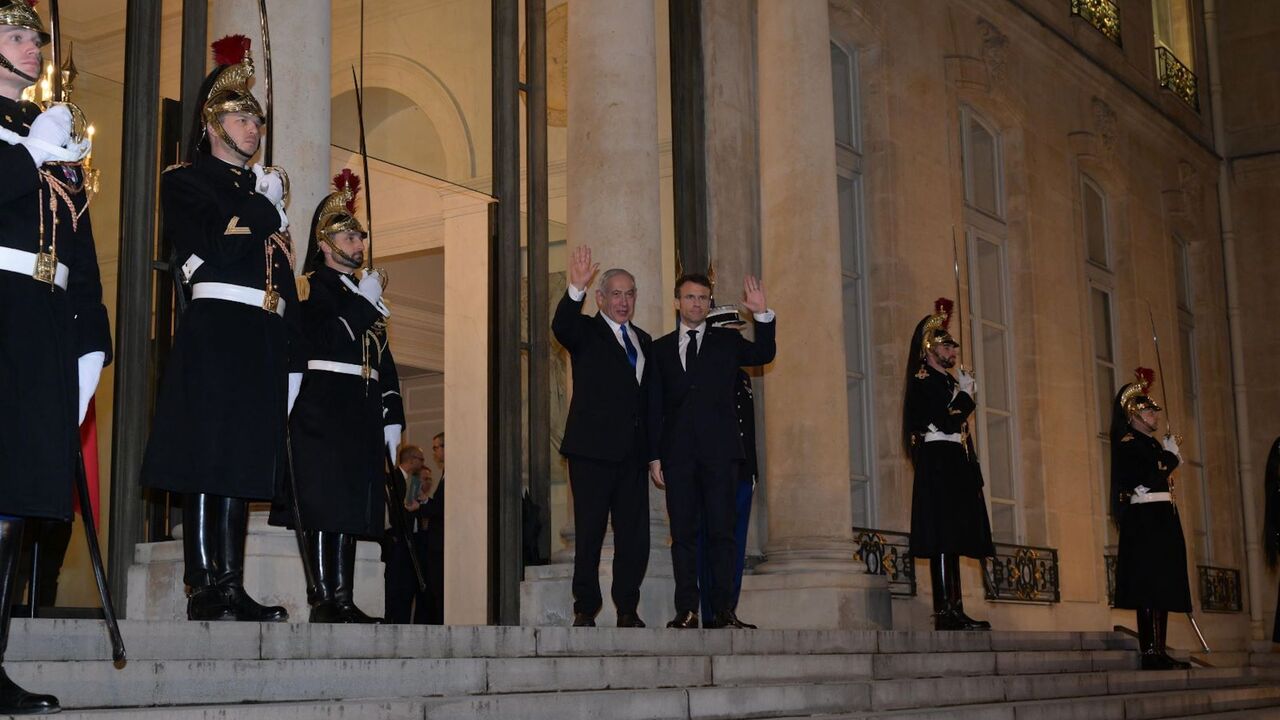 Israeli PM Netanyahu and Macron