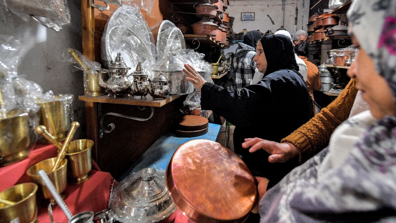 Having the family copper polished before the Islamic holy fasting month is a long-held custom in Tunisia