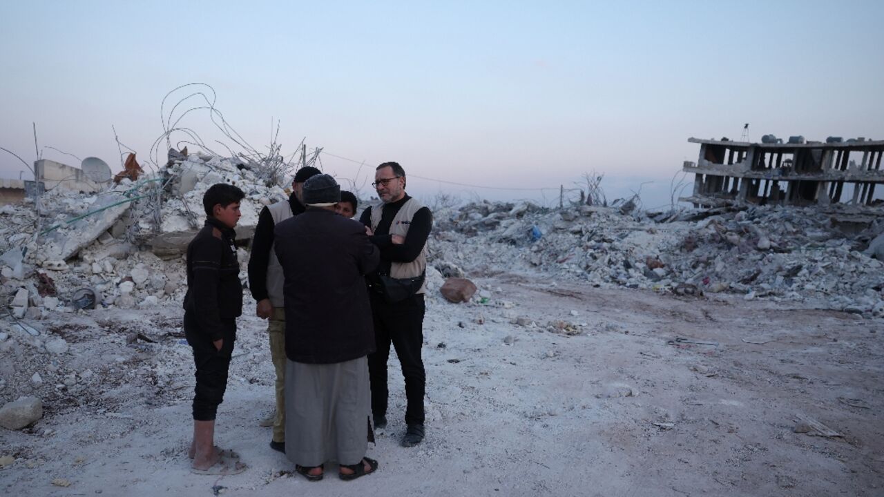 The town of Jindayris in rebel-held northern Syria, was heavily damaged in the February 6, 2023 earthquake