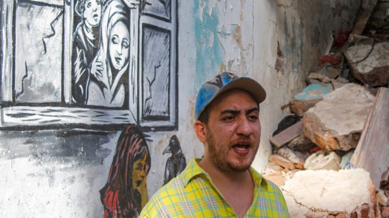 Alaa Rubil paints images of death and despair to shine a light on the horrors and victims of war in Yemen