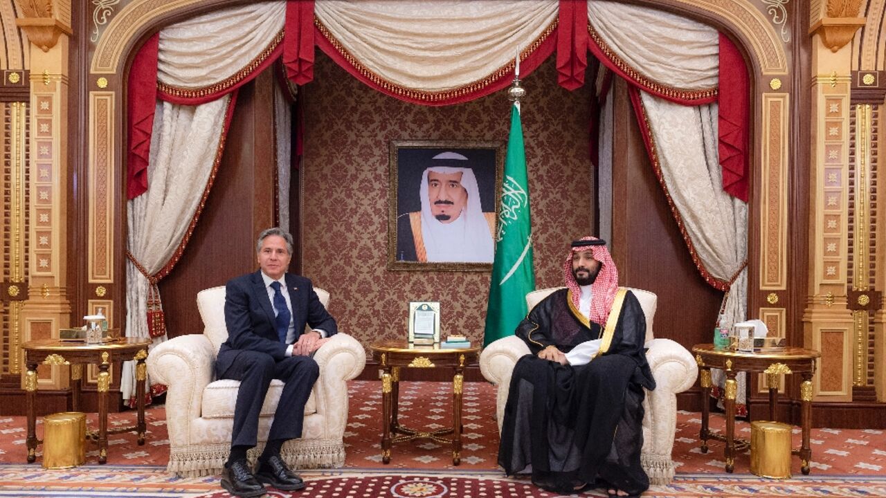 US Secretary of State Antony Blinken discussed human rights with Saudi Arabia's crown prince during a trip to boost ties with the long-time ally