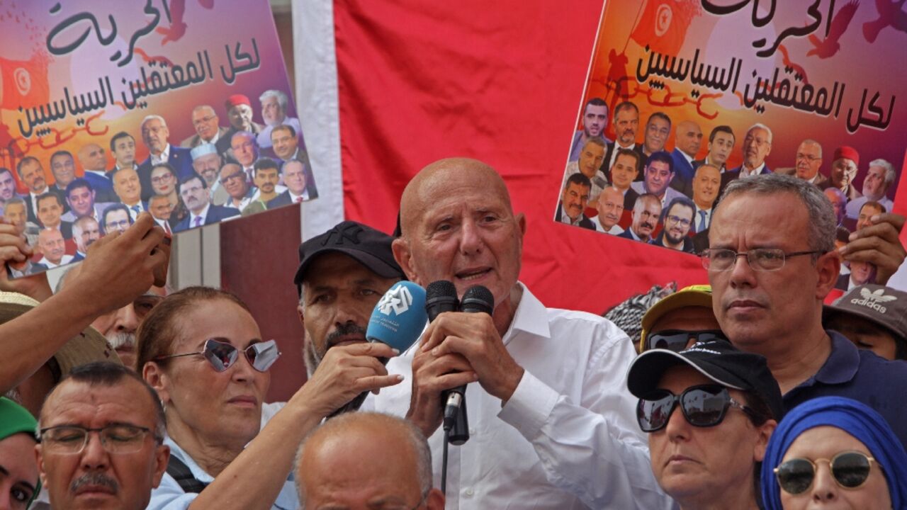 Tunisia Protest Marks Two Years Since President s Power Grab AL Tunisia Protest Marks Two Years Since President s Power Grab AL