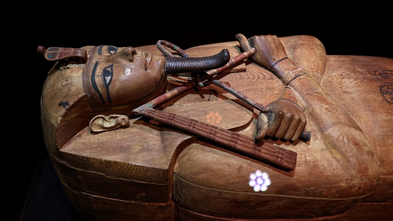 The sarcophagus of pharaoh Ramses II currently features in an exhibition at the Grande Halle de la Villette in Paris