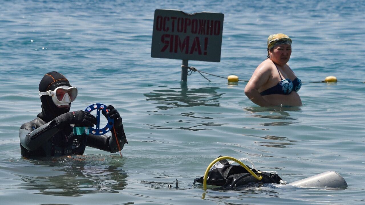 'We would love to dive and not find any waste,' says Anvar Shamsutdinov