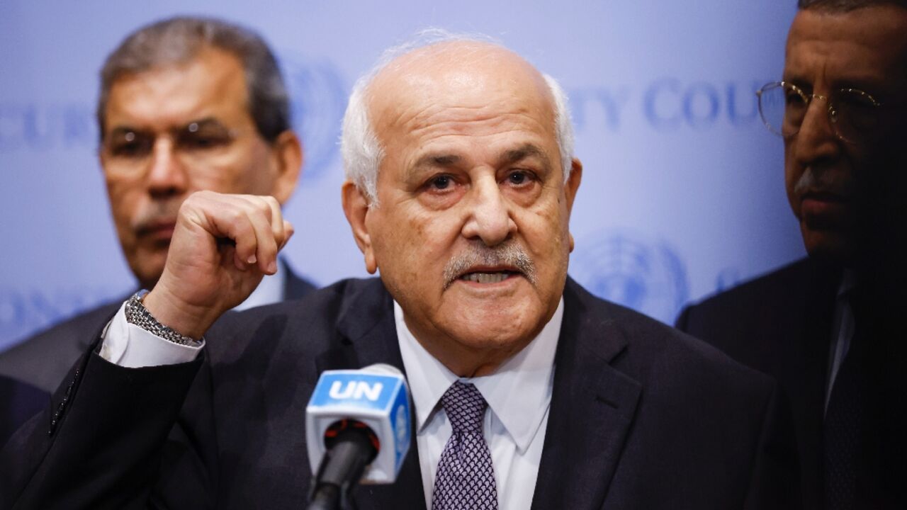 Riyad Mansour, the Palestinian representative to the UN, called on the Security Council to restrain Israel's assault on Gaza