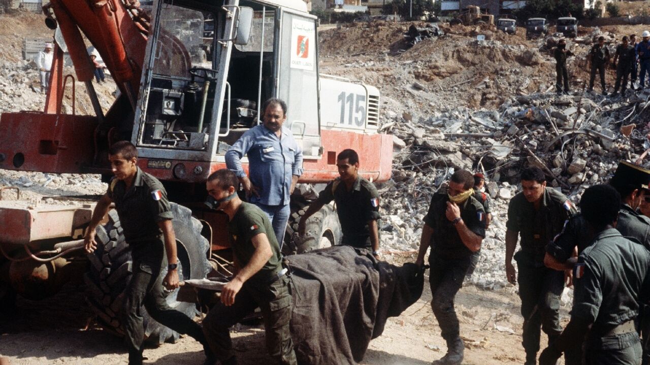 The Drakkar hotel, housing French troops, was razed to the ground in the 1983 attack