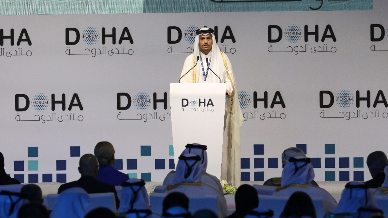 "We are not going to give up," Qatar's Prime Minister Sheikh Mohammed bin Abdulrahman Al Thani tells the Doha Forum