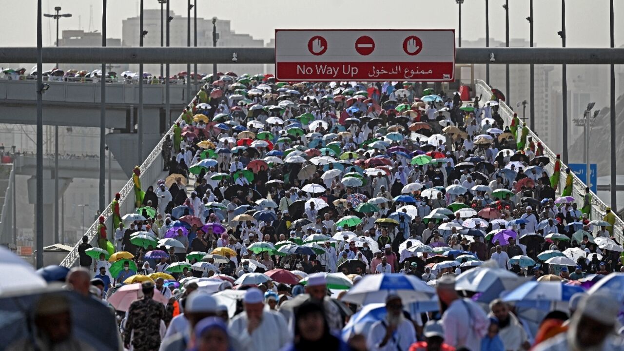 A two-degree rise in temperatures could make the Muslim hajj pilgrimage to the holy city of Mecca difficult 