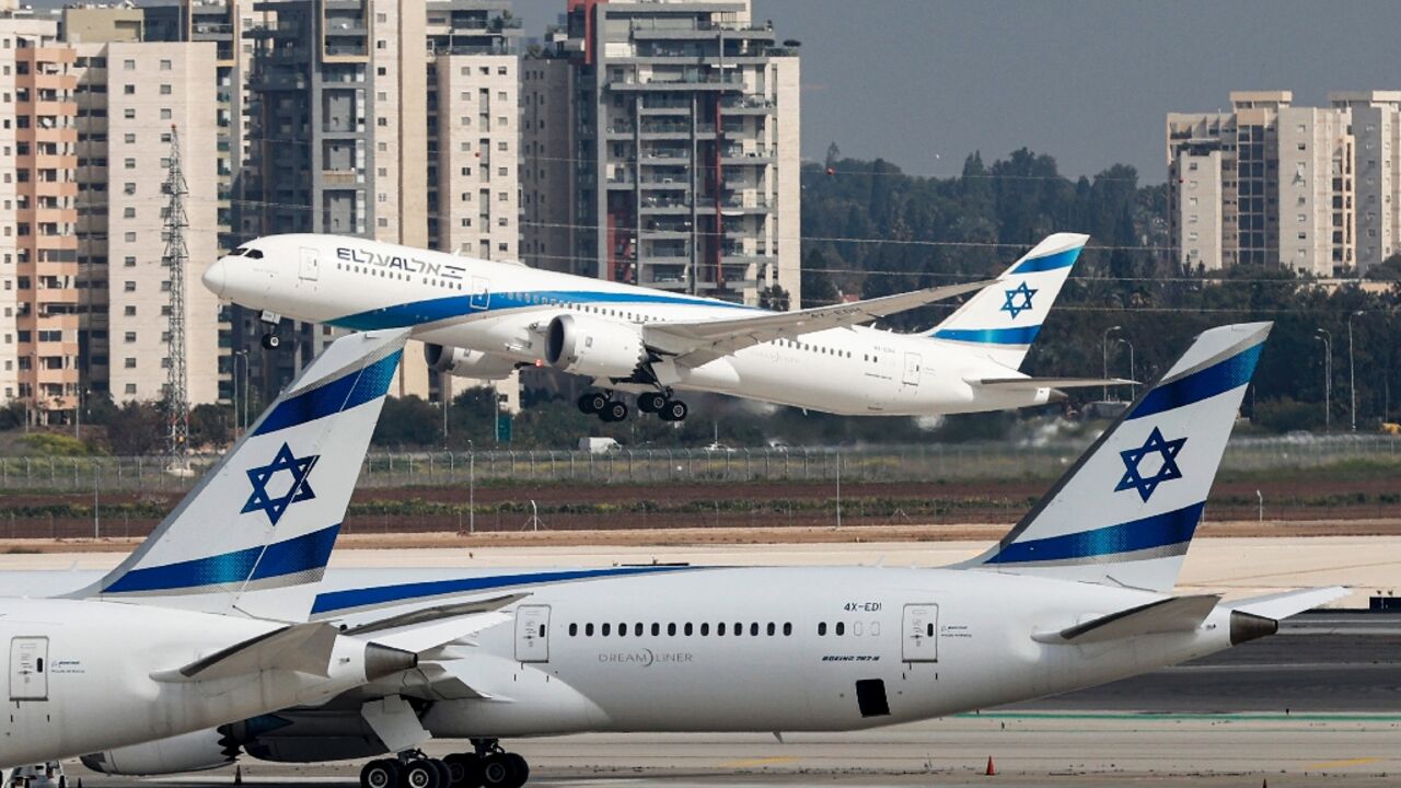 An El-Al plane takes off from Israel's Ben-Gurion Airport