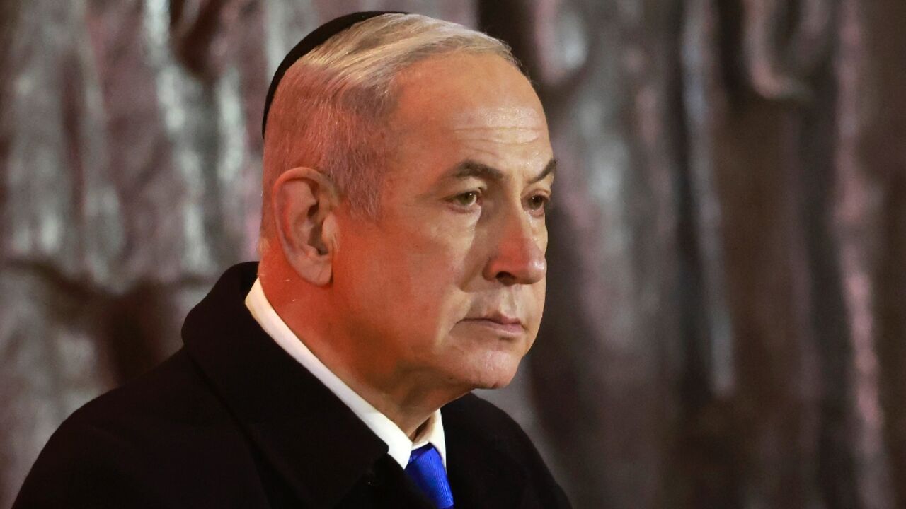 Netanyahu was speaking at a Holocaust Remembrance Day ceremony at the Yad Vashem memorial in Jerusalem