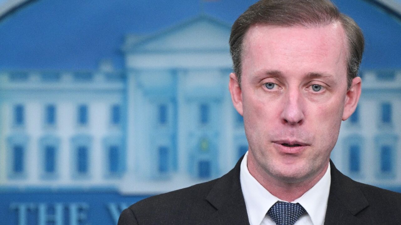 US National Security Advisor Jake Sullivan speaks during the daily briefing in the Brady Briefing Room of the White House in Washington, DC, on May 13, 2024.