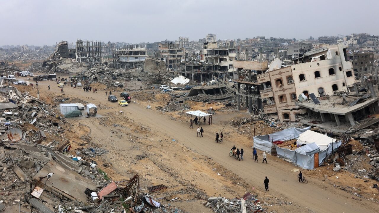 Much of Gaza was levelled by the 15-month Israel-Hamas war
