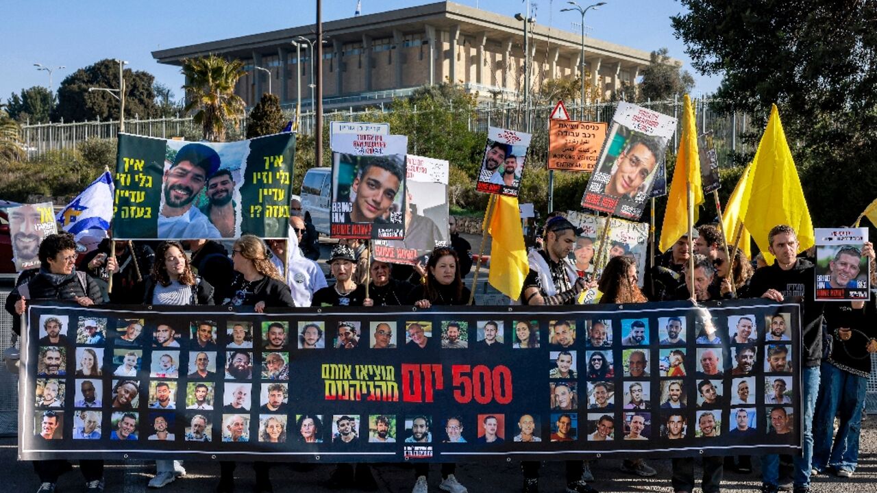 Dozens of demonstrators were seen marching to Prime Minister Benjamin Netanyahu's residence in the morning