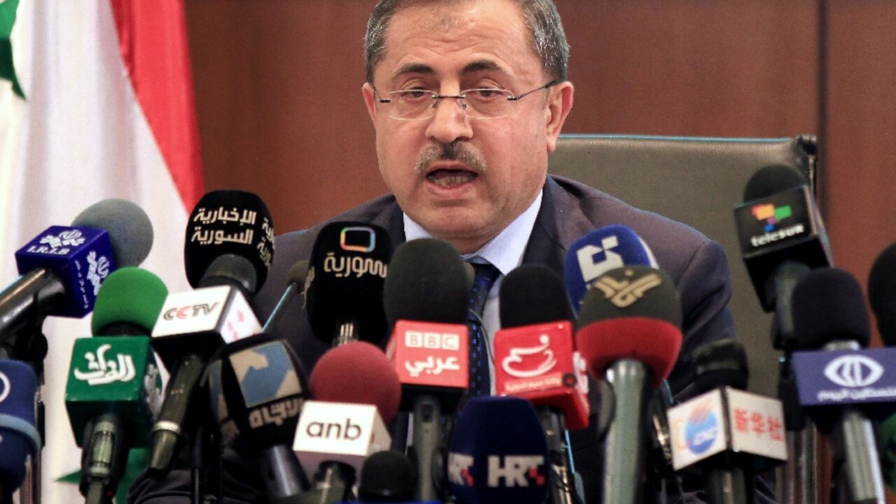 Syria's former interior minister, Mohammed al-Shaar, in 2012