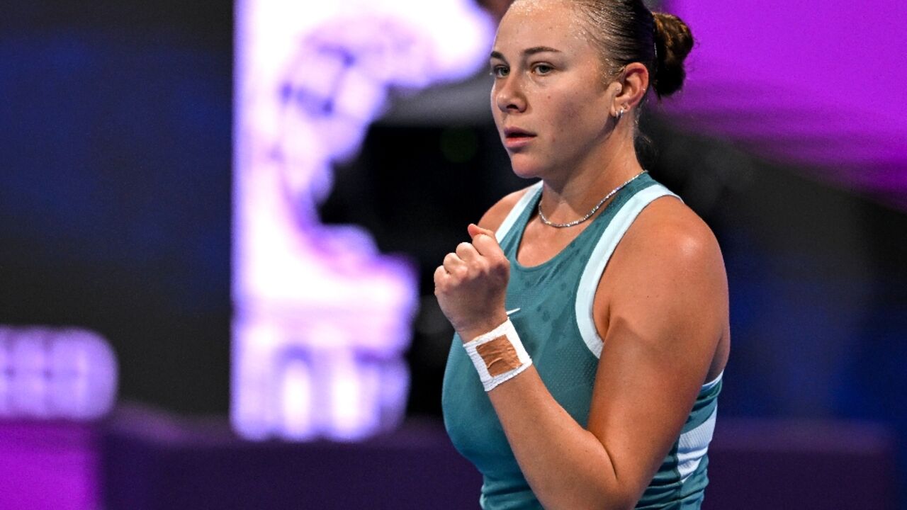 Breakthrough: American Amanda Anisimova celebrates the first WTA 1000 title of her career in Doha