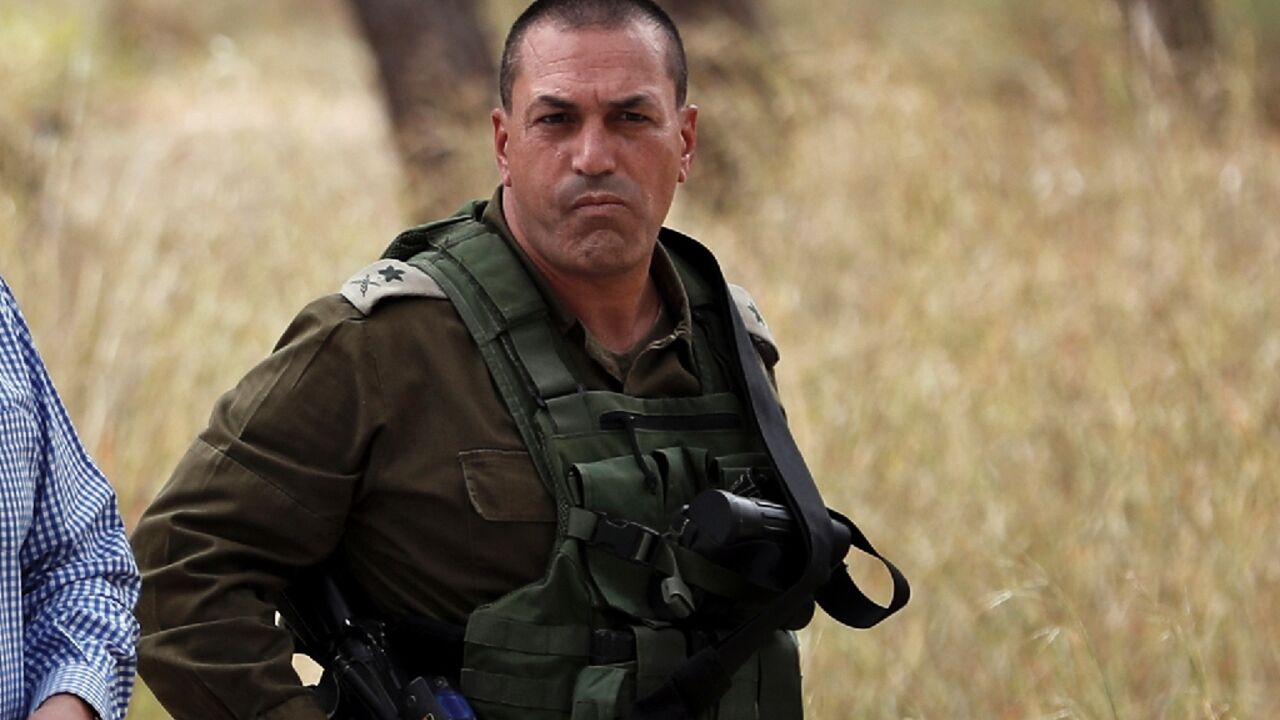 Lieutenant General Eyal Zamir, who was set to take over as Israel's armed forces chief on Wednesday, is pictured near the Israel-Gaza border in April 2018.